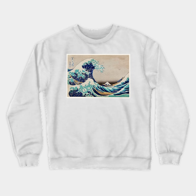 Under the Wave off Kanagawa (Kanagawa oki nami ura) Crewneck Sweatshirt by mikepod